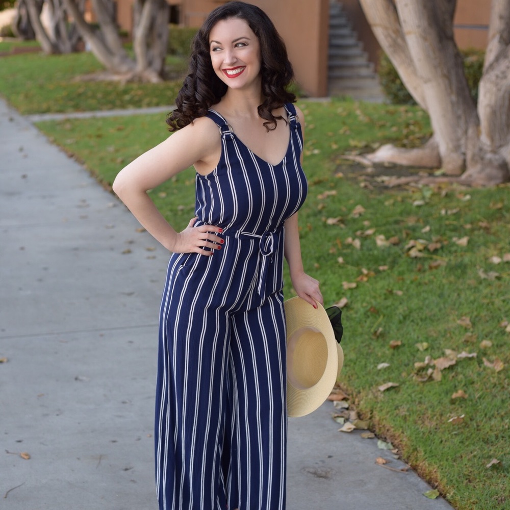 Jumpsuit. Professionally hemmed to shorten pants.